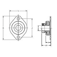 Корпус с подшипником VFMST 1-1/4 S TIMKEN