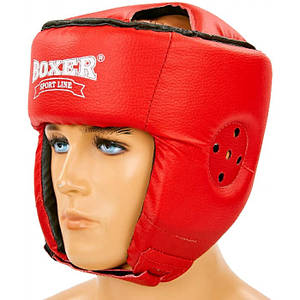 Шолом карате BOXER М шкірвініл червоний