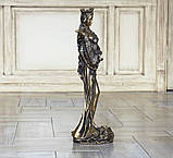 Статуетка Фортуна велика 62 см з полістоуну бронзового кольору, фото 4