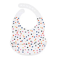 Слинявчик силіконовий з кишенею і принтом, фото 3