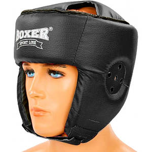 Шолом карате BOXER М шкірвініл чорний
