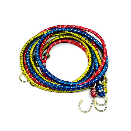 Ремінь стяжний для багажу еластичний гумовий 1.5 м 1 шт, фото 2