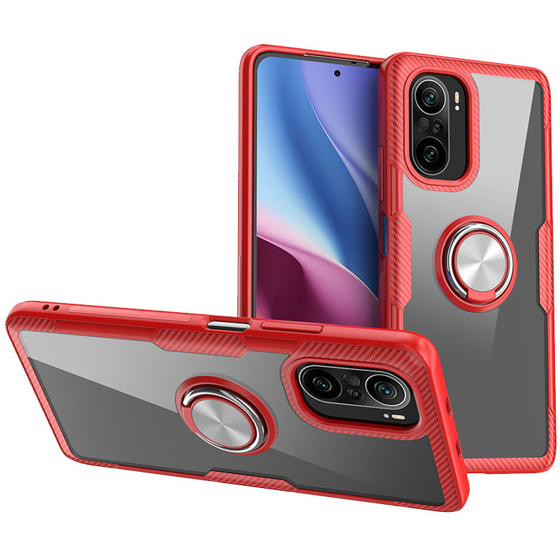 TPU+PC чохол Deen CrystalRing for Magnet (opp) для Xiaomi Redmi K40/K40 Pro/K40 Pro+/Poco F3/Mi 11i TPU+PC, Кільце-тримач,