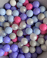 Сірий дитячий сухий басейн з кульками бавовняний, фото 2