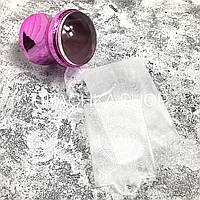 Штамп для стемпинга односторонний силиконовый + 2 скрапер-пластины с узорами (розовый)