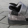 Короткі угги як тапочки автоледі злитонові низькі дутики, що не промочать зимові, фото 7