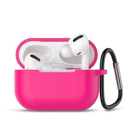 Чохол для навушників Apple AirPods Pro Alitek Rose pink + карабін, фото 1