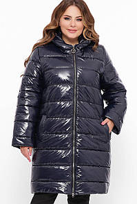 Жіноче зимове плащове пальто великих розмірів 48-58