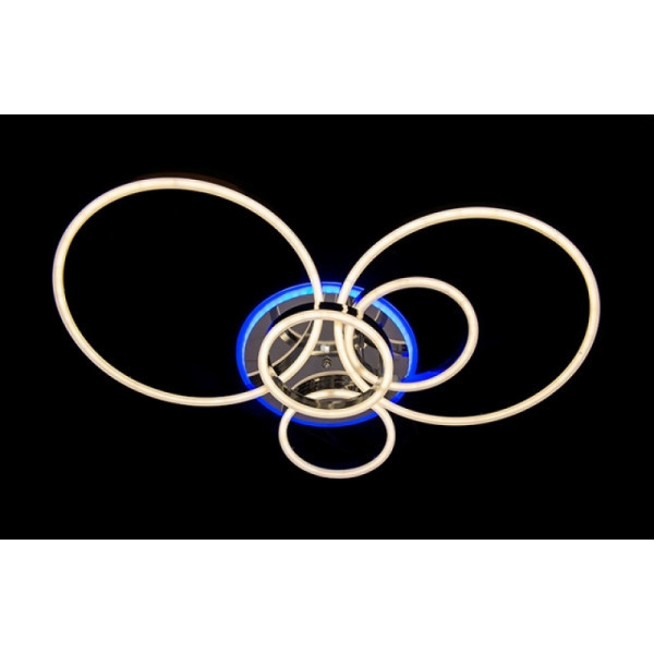 LED люстра світильник з пультом і підсвічуванням Linisoln 55029-2-3 CH, фото 1