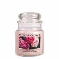 Аромасвеча ТМ Village Candle Свежий пион (время горения 105 часов)