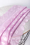 Хустка жіночий ніжний з шифону модний з текстурний візерунком однотонний колір бузковий 68*68 см, фото 5