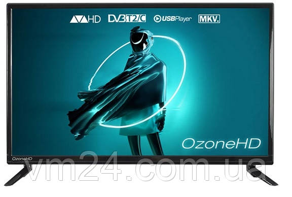 Телевізор OzoneHD 24HN82T2  Тюнери: DVB-T2 Т / Т2 / С