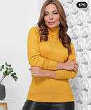 Гольф водолазка жіночий батал комір відворот 57293, фото 6