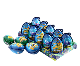 Яйце пластикове з цукерками та сюрпризом для хлопчика Mini WOOOW egg