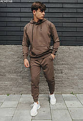 Чоловічий спортивний костюм Staff dark khaki basic темний хакі ACH0168 XL, 52