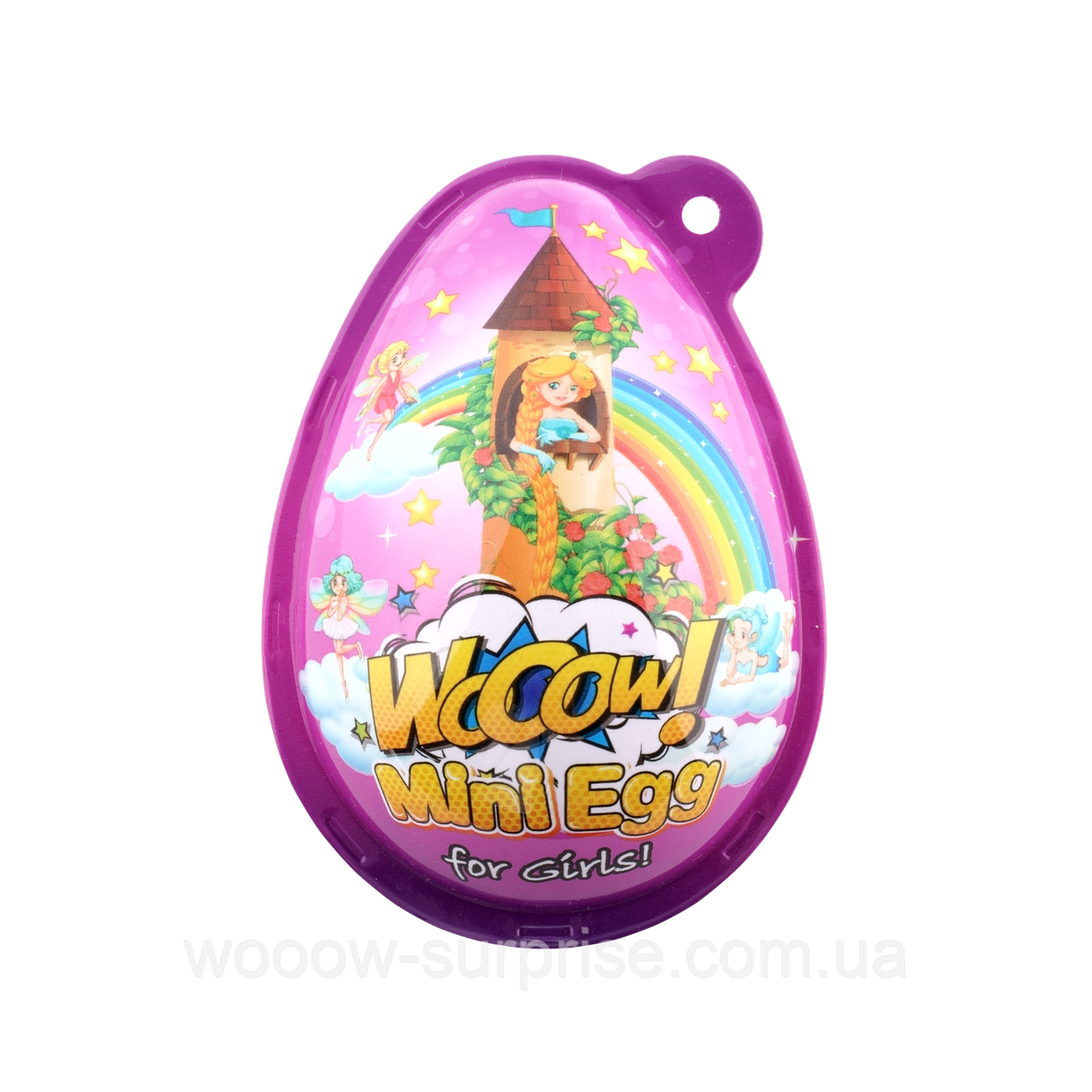 Яйце пластикове з цукерками та сюрпризом для дівчинки Mini WOOOW egg