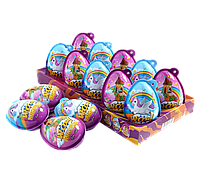 Яйце пластикове з цукерками та сюрпризом для дівчинки Mini WOOOW egg, фото 3