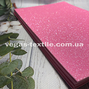 Фоміран глітерний (формат листя А4) Рожевий