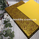 Глітерний фоамран з малюнком серце (товщина 2 мм, 20 на 30 см) Золотистий, фото 3