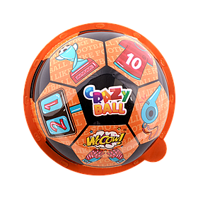 М'яч пластиковий з цукерками та сюрпризом для дівчинки та хлопчика Crazy ball