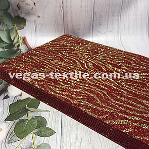 Глітерний фоаміран із малюнком (товщина 2 мм, 20 на 30 см) Червоний