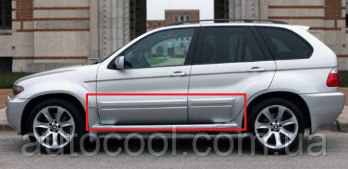 Молдинги дверей листя BMW X5 E53 1999-2006 г.в., фото 1