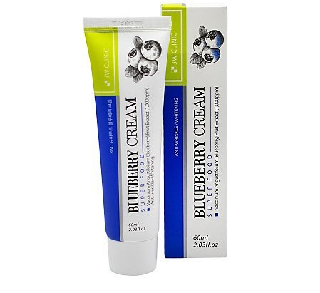 Крем з екстрактом чорниці 3W Clinic Super Food Blueberry Cream 60 мл