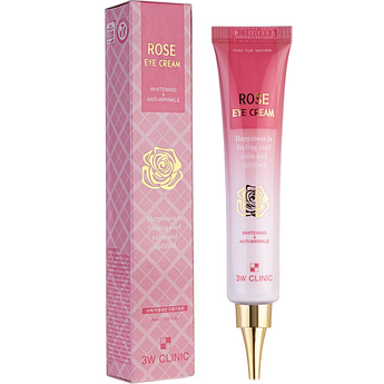 Крем для очей з екстрактом троянди 3W Clinic Rose Eye Cream 40 мл.