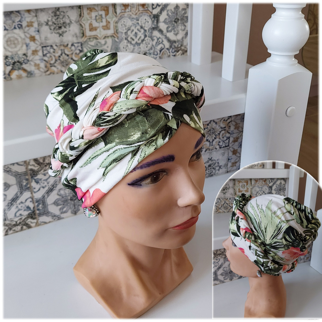 Чалма, хіджаб, шапка для алопеції(онко) COSA-3, фото 1