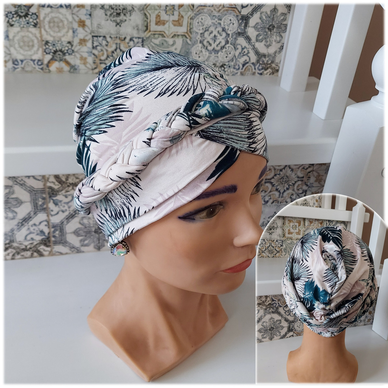 Чалма, хіджаб, шапка для алопеції(онко) COSA-5, фото 1