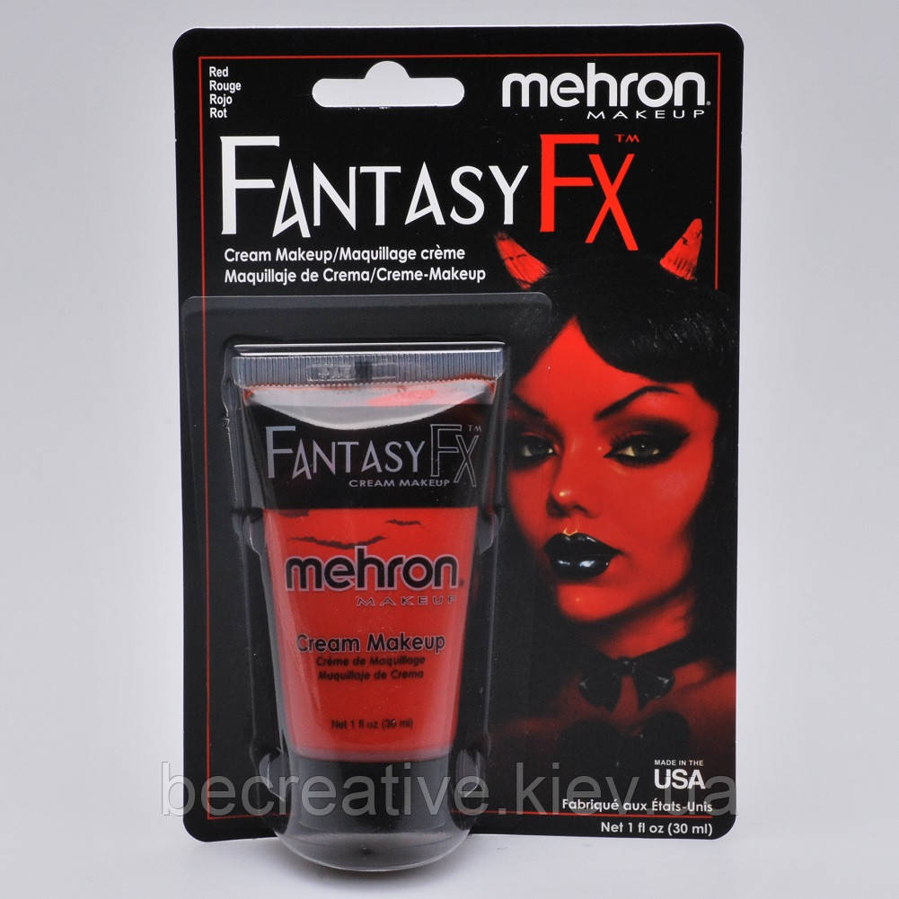 Червоний кремовий аквагрим Mehron Fantasy FXTM, 30 мл