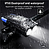 Велосипедний комп'ютер BK-1920 з вело ліхтарем 2 LED Т6 дальній-ближній і дзвінком, синій, фото 6