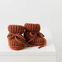 В'язані пінетки, коричневі