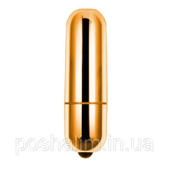 Вибропуля - X-Basic Bullet Mini 10 Speeds Gold, фото 1
