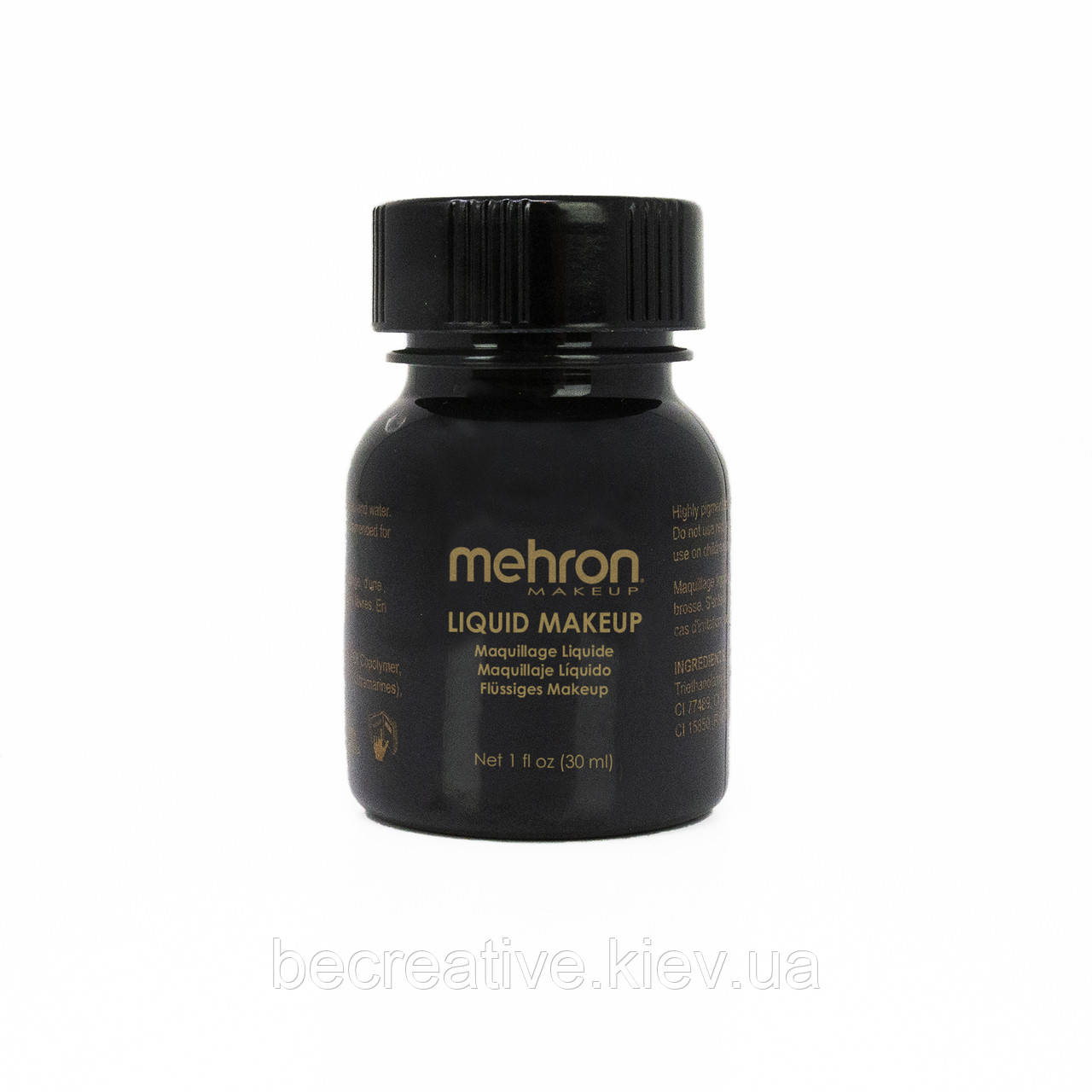 Чорний рідкий аквагрим Mehron Liquid Makeup, 30 мл