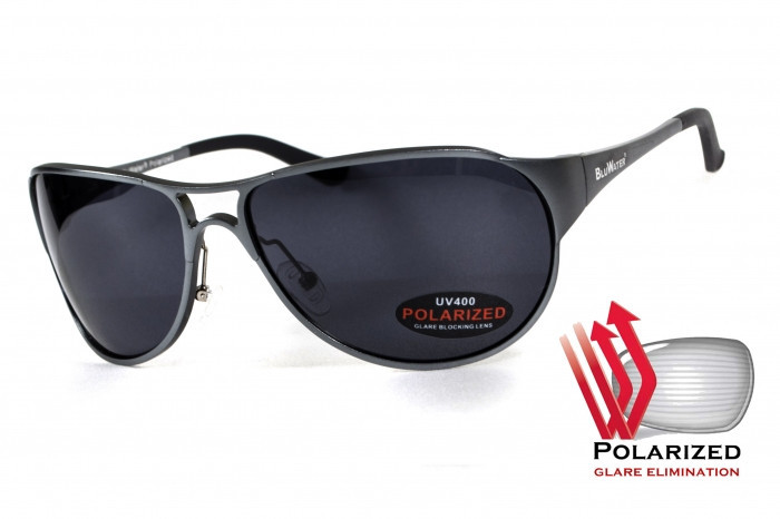 Поляризаційні окуляри BluWater Alumination-3 GM Polarized (gray) сірі