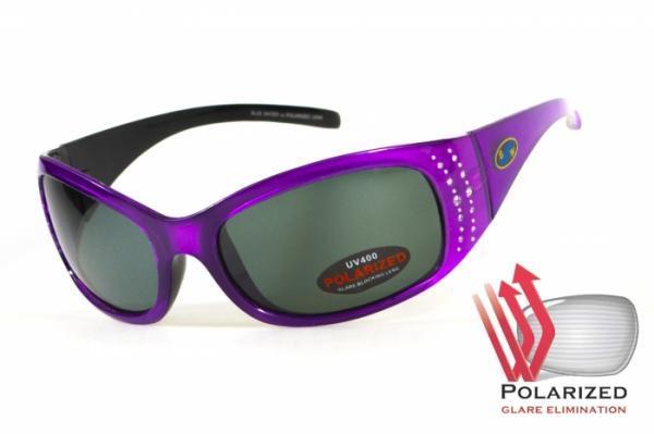 Поляризаційні окуляри BluWater BISCAYENE Purple Polarized (gray) сірі