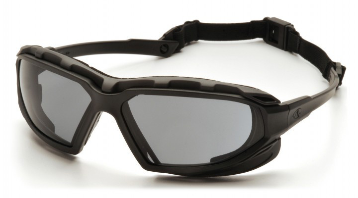 Окуляри захисні з ущільнювачем Pyramex HIGHLANDER Plus (gray) сірі