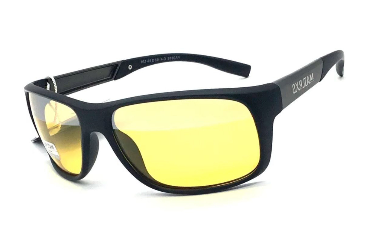 Антифари MATRIX-770876 Polarized (yellow-mirror strip) жовті із дзеркальною обплутою