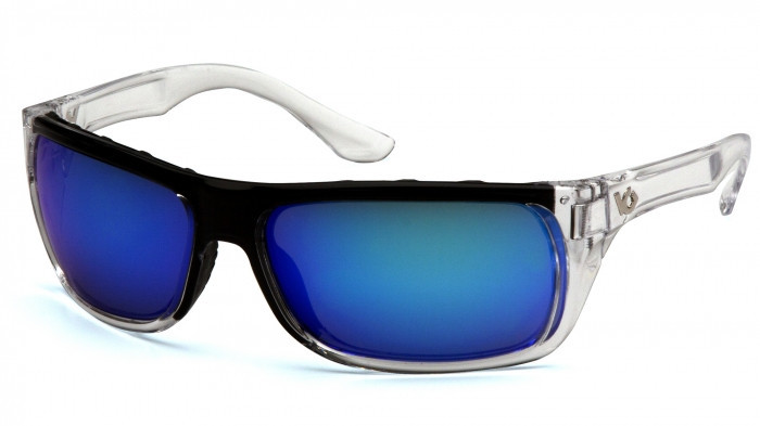 Окуляри захисні відкриті Venture Gear VALLEJO Crystal (ice blue mirror) сині дзеркальні