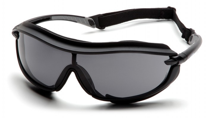 Окуляри захисні з ущільнювачем Pyramex XS3-PLUS (Anti-Fog) (gray) сірі