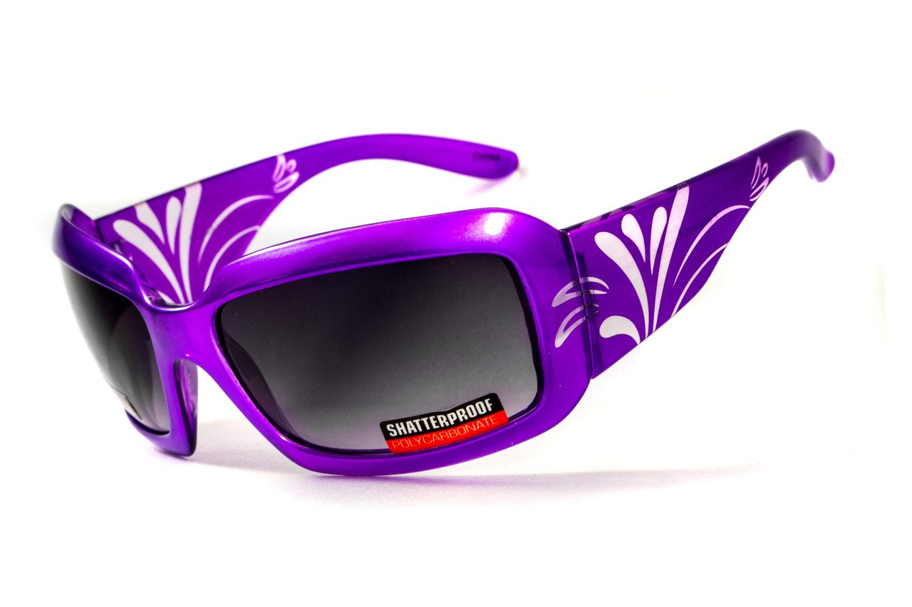 Окуляри захисні відкриті Global Vision Purple PASSION (gradient smoke) сірі з градієнтом