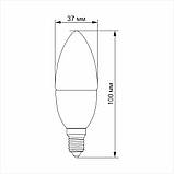 Лампа LED TITANUM C37 6W E14 4100K 220V, фото 3