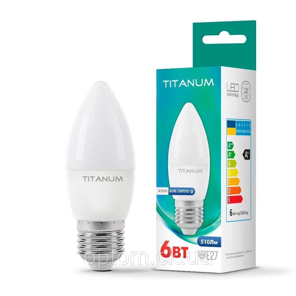 Лампа LED TITANUM C37 6W E27 4100K 220V