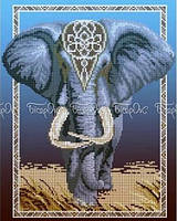 Схема на тканині для вишивки бісером Слон ЧВ-5114 БісерОк