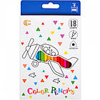 Олівці кольорові дерев'яні Color White gold 18 кольорів арт.9402-18, фото 3