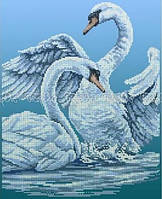 Схема на тканині для вишивки бісером Пара лебедів ЧВ-5082 БісерОк