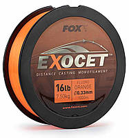 Леска монофильная FOX Exocet Fluoro Orange Mono, 1 км 0,28 мм