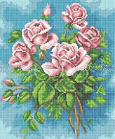 Схема на тканині для вишивки бісером Букет роз ЧВ-5151 БісерОк