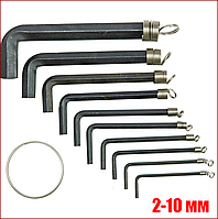 Набор шестигранных ключей 2-10 мм Vorel 56380